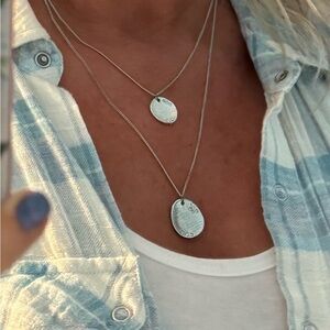 3 for $12. Silver double strand necklace